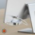 Hub iMac 24' USB C vers USB C, 3 USB, carte SD / Micro-SD Satechi Argent