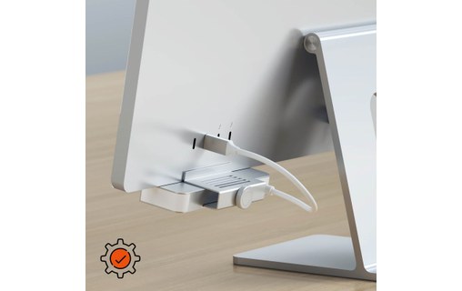 Hub iMac 24' USB C vers USB C, 3 USB, carte SD / Micro-SD Satechi Argent