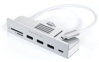 Hub iMac 24' USB C vers USB C, 3 USB, carte SD / Micro-SD Satechi Argent