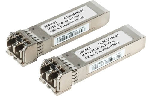 Carte réseau PCIe 2 x SFP28 25 Gigabit Ethernet pour Mac Pro/PC - Sonnet Twin25G
