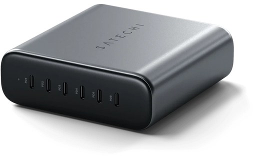 Chargeur USB-C 200 W GaN 6 ports pour MacBook Pro, iPad et iPhone - Satechi