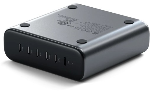 Chargeur USB-C 200 W GaN 6 ports pour MacBook Pro, iPad et iPhone - Satechi