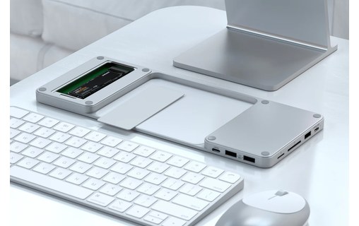 Station d'accueil pour iMac 24" avec emplacement pour SSD M.2 NVMe/SATA Satechi