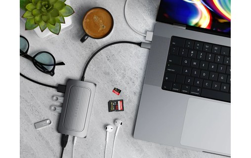 Dock USB4 (USB-C) 9 ports avec HDMI 8K - Satechi