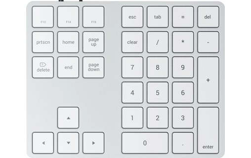 Pavé numérique sans fil Bluetooth pour Mac - Argent - Satechi Extended  Keypad - Pavé numérique - SATECHI