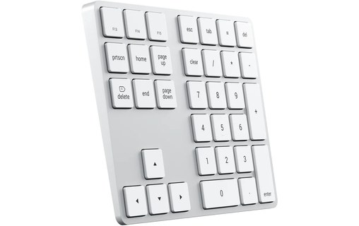 Pavé numérique sans fil Satechi Extended Keypad - Argent
