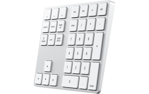 Pavé numérique sans fil Satechi Extended Keypad - Argent