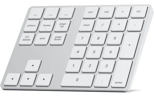 Pavé numérique sans fil Satechi Extended Keypad - Argent
