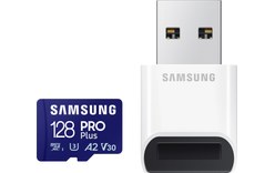Carte microSDXC Samsung PRO Plus 128 Go avec adaptateur USB, UHS-I, V30