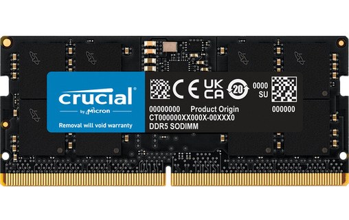 Crucial CT16G56C46S5 module de mémoire 16 Go 1 x 16 Go DDR5 5600 MHz ECC