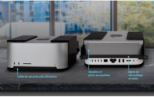 Système de fixation pour Mac Studio (bureau, mur) - Sonnet MacCuff Studio