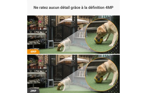 Caméra de surveillance sans fil extérieure projecteur/sirène - IMOU Bullet 2 4MP