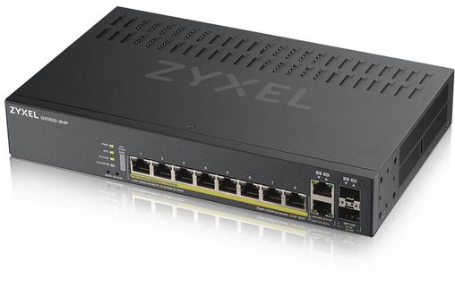 Switch Ethernet ZYXEL GS1920-8HPV2 8 ports - Manageable, PoE