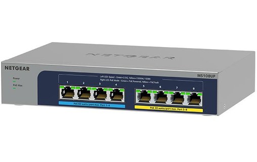 Switch Ethernet NETGEAR MS108UP 8 ports - 2,5 GbE, PoE