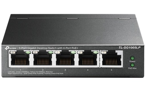 Switch Ethernet TP LINK TL-SG1005LP 5 ports - PoE
