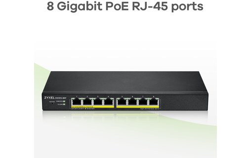 Switch Ethernet ZYXEL GS1915-8EP 8 ports - Manageable, PoE, L2
