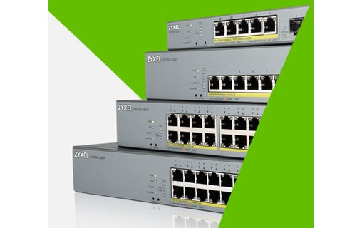 Switch Ethernet ZYXEL GS1350-12HP-EU0101F 10 ports - Manageable, PoE, L2