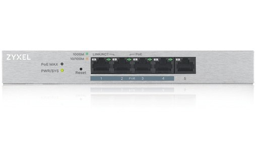 Switch Ethernet ZYXEL GS1200-5HP v2 5 ports - Manageable, PoE