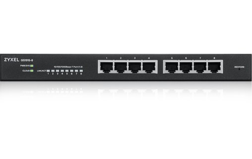 Zyxel GS1915-8 Géré L2 Gigabit Ethernet (10/100/1000) Noir