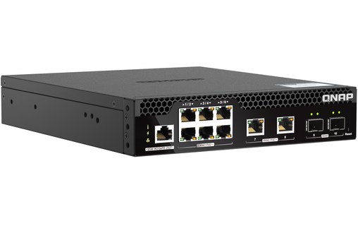 Switch Ethernet Qnap QSW-M2106PR-2S2T 2 ports - 10 GbE, Manageable, PoE, L2