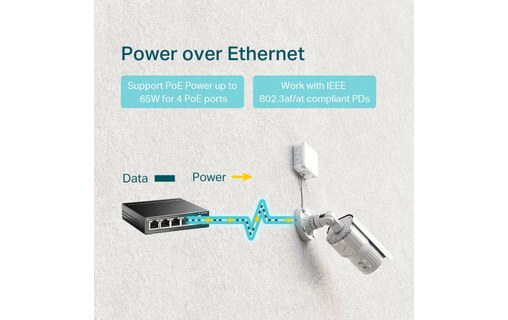 Switch Ethernet TP LINK TL-SG1005P 5 ports - PoE