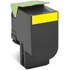 Lexmark 80C2HYE Cartouche de toner 1 pièce(s) Original Jaune