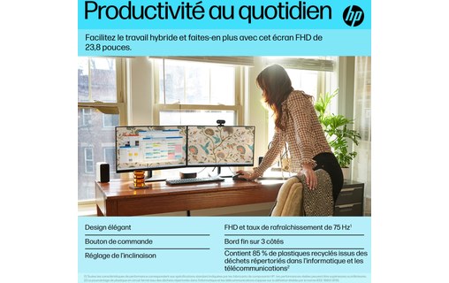 Écran 23,8" HP P24v G5 - HDMI/VGA