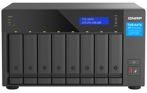QNAP TVS-h874 NAS Tower Ethernet/LAN Noir i5-12400