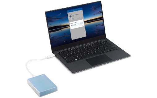 Seagate One Touch 2 To - Bleu - Disque dur externe 2,5"