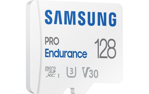 Carte microSDXC Samsung PRO Endurance 128 Go, UHS-I, V30