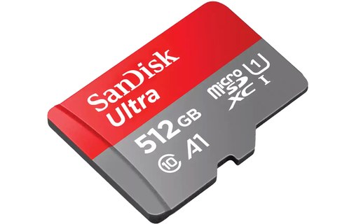Carte microSDXC SanDisk Ultra pour Chromebook 512 Go, UHS-I