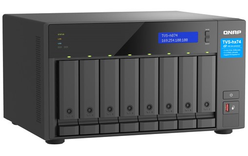 QNAP TVS-h874 NAS Tower Ethernet/LAN Noir i5-12400