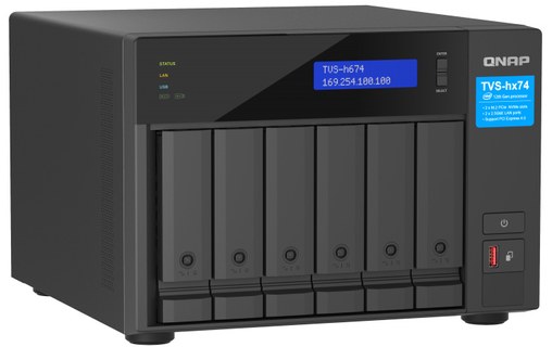 QNAP TVS-h674 NAS Tower Ethernet/LAN Noir i3-12100