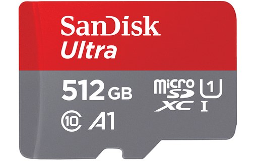 Carte microSDXC SanDisk Ultra Lite 512 Go, UHS-I