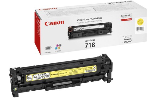 Canon CRG-718 Y Cartouche de toner 1 pièce(s) Original Jaune