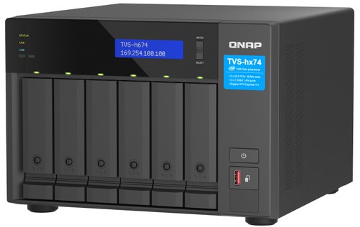 QNAP TVS-h674 NAS Tower Ethernet/LAN Noir i3-12100