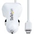 StarTech.com Chargeur Voiture Lightning avec Câble Spiralé - Chargeur Iphone 1m