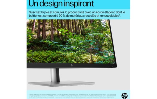 Écran 27" HP E27k G5 - 4K HDMI/DisplayPort/USB-C - 6N4C4AA#ABB