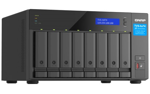 QNAP TVS-h874 NAS Tower Ethernet/LAN Noir i5-12400