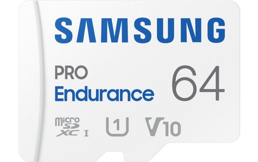 Carte microSDXC Samsung PRO Endurance 64 Go, UHS-I, V10