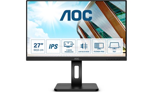 AOC P2 Q27P2Q LED display 68,6 cm (27") 2560 x 1440 pixels Quad HD Noir