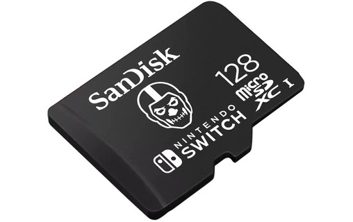 Carte microSDXC SanDisk pour Nintendo Switch édition Fortnite 128 Go, UHS-I