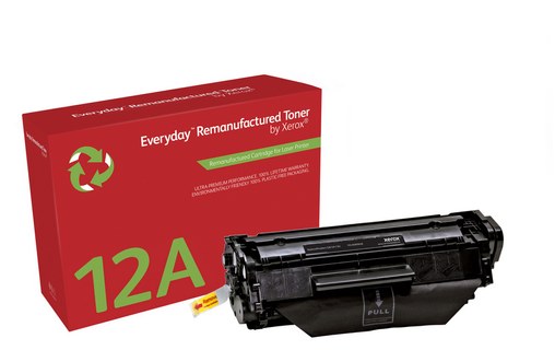 Remanufacturé Everyday Toner Noir de Xerox pour HP 12A (Q2612A), Capacité standa
