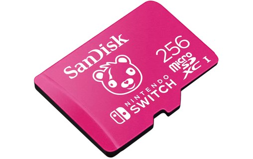 Carte microSDXC SanDisk pour Nintendo Switch édition Fortnite 256 Go, UHS-I