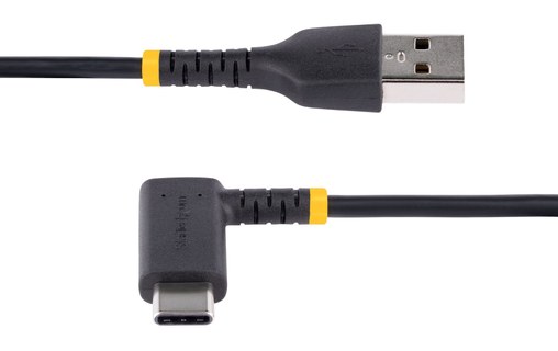 Câble StarTech USB-A vers USB-C coudé 60 W USB 2.0 - 2 m - Noir