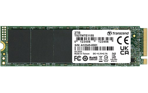 Transcend 115S 250 Go - SSD M.2 2280 NVMe PCIe 3.0 3D NAND
