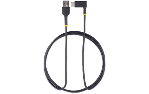 Câble StarTech USB-A vers USB-C coudé 60 W USB 2.0 - 2 m - Noir