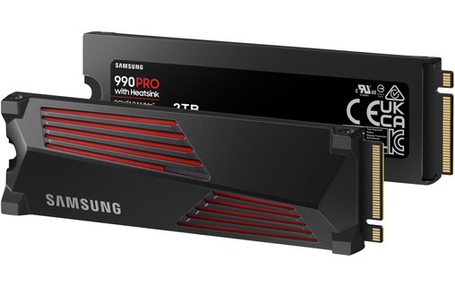 Samsung 990 PRO 2 To - SSD M.2 2280 NVMe PCIe 4.0 avec dissipateur