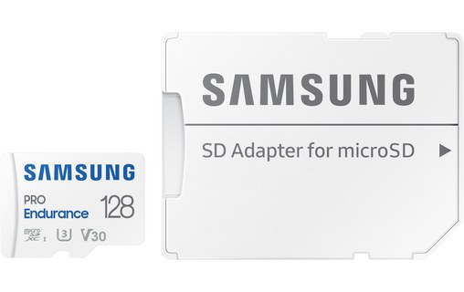 Carte microSDXC Samsung PRO Endurance 128 Go, UHS-I, V30