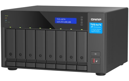 QNAP TVS-h874X NAS Tower Ethernet/LAN Noir
